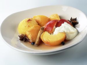 A plate of brandied fruits