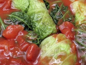 Cabbage Rolls in Tomatoes