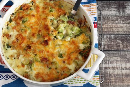 Easy Brussels Sprouts Gratin With Cheese