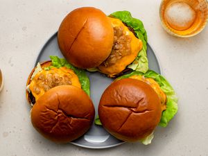 Butter Burgers on a plate 