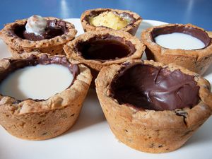 Create your own edible chocolate chip cookie shot glasses