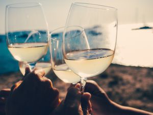 White Wine on the Beach