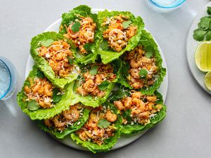 Thai Mini Shrimp Lettuce Wraps