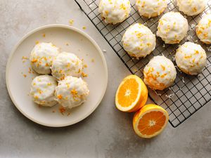 Orange Cookies with Glaze
