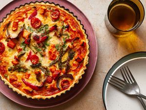 Classic Roasted Vegetable Quiche