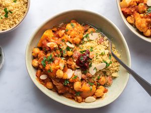Vegetable and Chickpea Tagine With Couscous