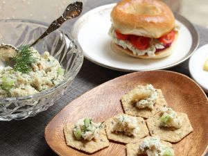 Whitefish Salad on crackers and bagels