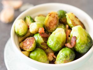 Bacon roasted brussel sprouts