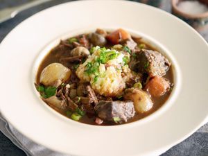 Beef Bourguignon plated