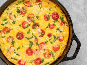 frittata in the skillet