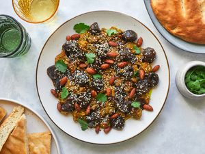 Pressure Cooker Moroccan Lamb or Beef Tagine With Prunes