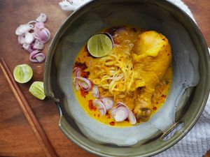 Khao Soi recipe in a bowl