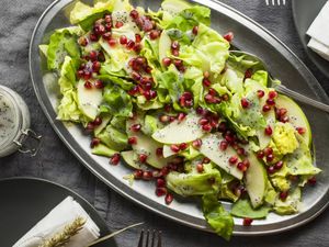Pomegranate Apple Salad With Poppy Seed Dressing